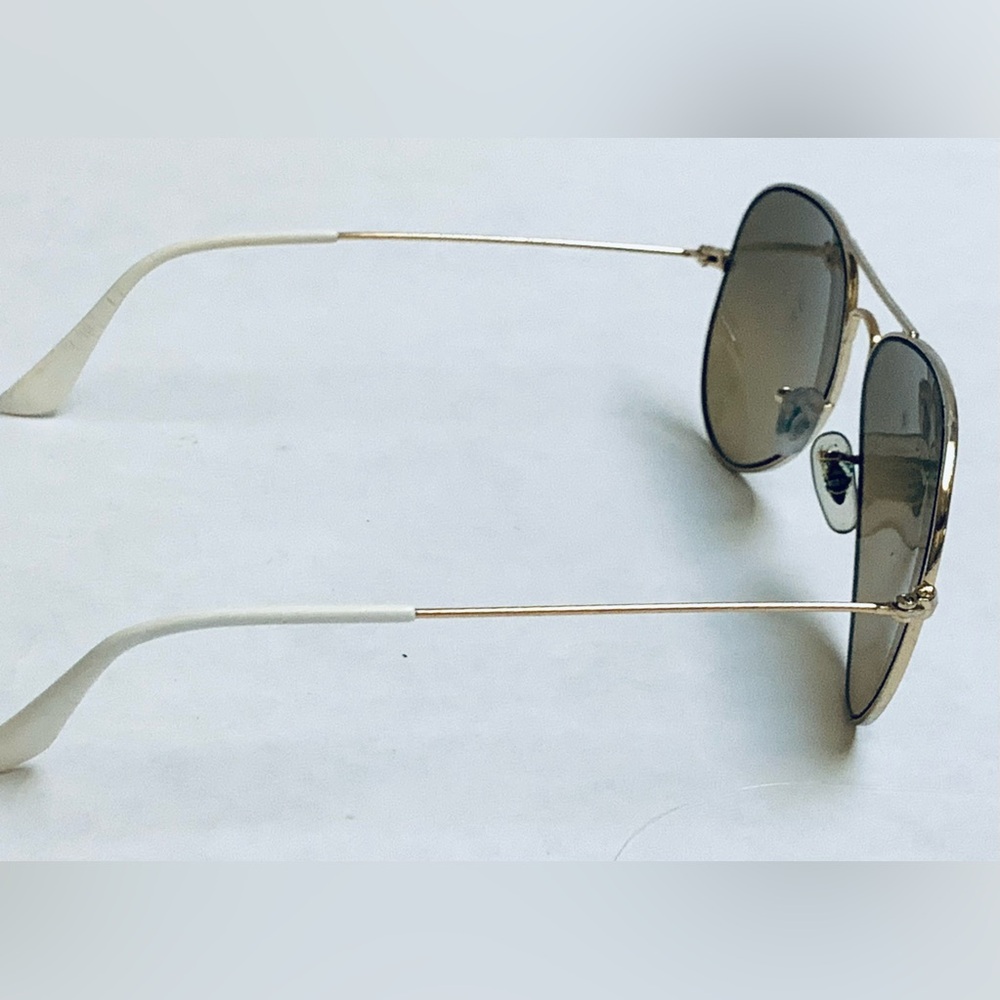 RAY BAN aviator large metal 3025 001/3K 58014 2n polished gold gradient 58mm - Picture 2 of 10